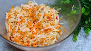 Echte Vitaminbombe Dieser Salat stärkt Immunsystem Daikon Möhren Apfel Salat Rezept mit Essig Öl [upl. by Malachy]