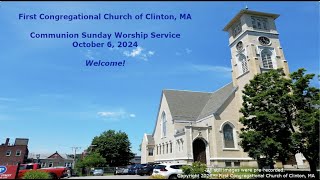 First Congregational Church of Clinton 10624 Service [upl. by Kassab40]