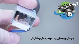 Lichtschalter austauschen  Adventuremobil 40  Defender zum Camper [upl. by Kcirneh274]