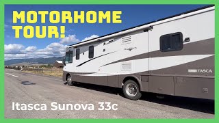 Motorhome Tour Itasca Sunova 33C by Winnebago RV Life  RV Travel  Motorhome For Sale [upl. by Lamar788]