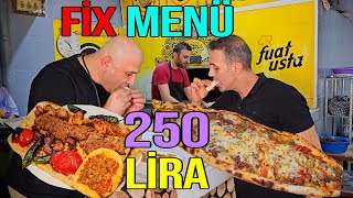 Fix Menü 250 Kuşbaşılı Kaşarlı Pide 160 Lira ADANA SOKAK LEZZETLERİ [upl. by Nylekoorb]