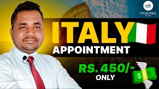 How to book vfs appointment for Italy How to apply vfs appointment Italy [upl. by Bowlds182]