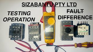 Practical 2 CONTACTOR vs OVERLOAD RELAY Testing Operation principles Differences amp Faults [upl. by Anniahs531]