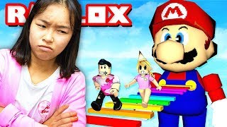 SISTER PLAYS HER FIRST ROBLOX OBBY [upl. by Eanahc]