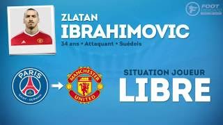 Officiel  Zlatan Ibrahimovic sengage avec Manchester United [upl. by Lecirg561]