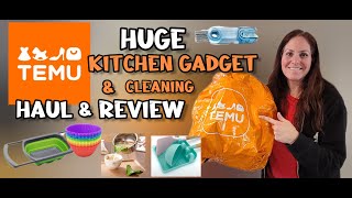 Temu Kitchen amp cleaning product haul amp honest review CHEAP Affordable [upl. by Ephram]