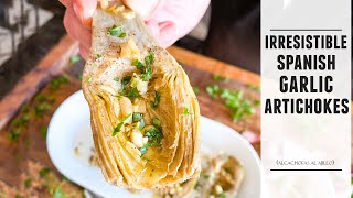 Irresistible Garlic Artichokes  Easy Spanish Tapas Recipe [upl. by Ameekahs789]