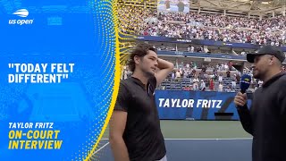 Nick Kyrgios Interviews Taylor Fritz  OnCourt Interview  2024 US Open Quarterfinal [upl. by Lednem]