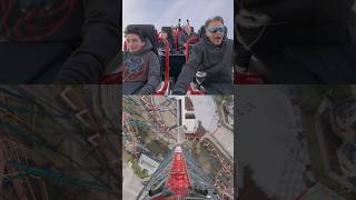 Riding the New Top Thrill 2 at Cedar Point  shorts [upl. by Sumaes665]