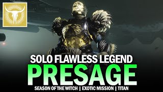 Solo Flawless Legend Presage in Season of the Witch Titan  Exotic Mission Rotator Destiny 2 [upl. by Stefa464]