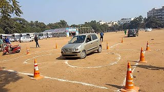 Hyundai Santro Car Driving Test  Four Wheeler Driving Licence Test  East Singhbhum [upl. by Timus442]