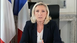 Il ny a pas dautre solution que le retour à lordre républicain  Marine Le Pen [upl. by Smart696]