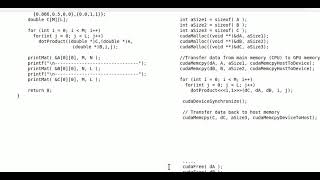 Simple Matrix Multiplication in CUDA [upl. by Eppesiug417]