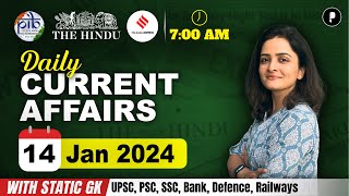 14 January Current Affairs 2024  Daily Current Affairs  Current Affairs Today [upl. by Aryas]