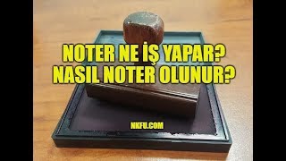 Noter Ne İş Yapar Nasıl Noter Olunur [upl. by Nirre]