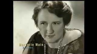 TCM Tribute to Character Actress Marjorie Main [upl. by Cadel]