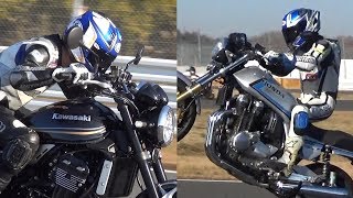 Z900 vs CBF ・18 Kawasaki Z900RSとHONDA CB1100 project RSの夢のバーチャル対決！ [upl. by Aidin971]