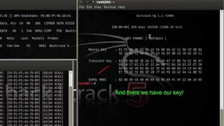 Cracking WPAWPA2 Network Keys in Backtrack 5 Aircrackng [upl. by Dnomal]