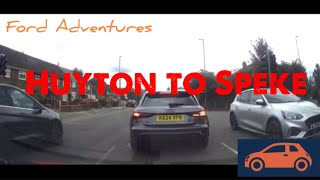 Driving from Huyton to Speke Liverpool  Ford Adventures [upl. by Honebein608]