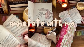 annotate with me 📚 read with me  annotate books  book musings  annotations  cozy reading vlog [upl. by Ellennod802]