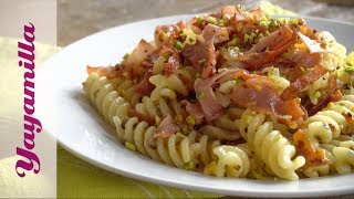 Pasta Mortadella e Pistacchi  Mortadella and Pistachios Pasta [upl. by Nowahs]