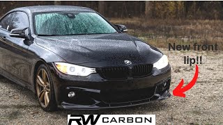 BMW 4 Series CARBON FIBER LIP [upl. by Notrem]