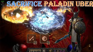 Diablo II Resurrected  Sacrifice Paladin Build Uber Tristram [upl. by Ferneau]