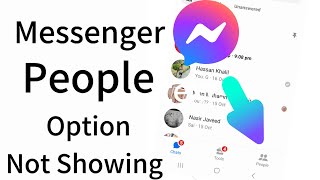 how to solve people option not showing on messengerfix messenger people option not showing problem [upl. by Ytima978]