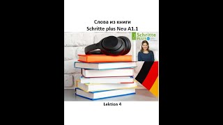 Слова из книги Schritte plus Neu A11 Lektion 4  словарный запас по лекциям [upl. by Nibbs699]