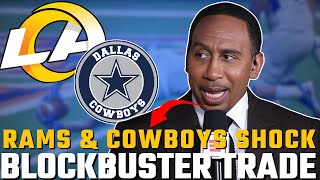 RAMS amp COWBOYS SHOCK THE NFL BLOCKBUSTER TRADE IN SIMULATED DRAFT 😱 LA RAMS LOS ANGELES RAMS NEWS [upl. by Hnahc]