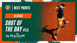 Shot of the day 13 Carlos Alcaraz  RolandGarros 2024 [upl. by Melvin656]