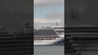 quotCaribbean Princessquot departing from Southampton short cruiseship ship southampton shortvideo [upl. by Bobbe414]