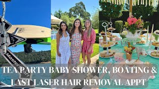 GORGEOUS BRIDGERTON TEA PARTY baby shower boating amp last laser hair removal appointment [upl. by Adiam]