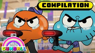 Gumball and Darwin Having Another Funny Day  3Hour Mega Marathon  Cartoon Network [upl. by Yrdnal]