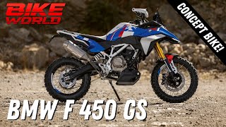 New Concept BMW F 450 GS  Eicma First Look [upl. by Aysan]