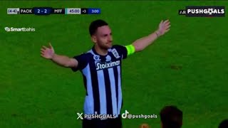 Andrija Živković Goal PAOK Vs Malmö 32 All Goals Results Extended Highlights [upl. by Carolann]