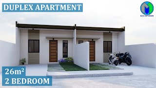 Duplex House Design  Duplex Apartment  Tiny House Design  Bungalow House Design [upl. by Adiaj579]