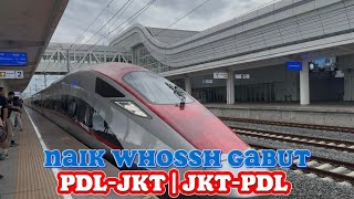 NAIK WHOOSH BOLAK BALIK PADALARANG JAKARTA  JAKARTA PADALARANG [upl. by Ynatirb241]