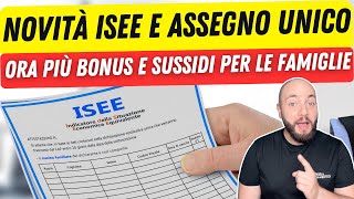 ASSEGNO UNICO E ISEE la novità Arriva anche Subentro Patronato e novità ISEE [upl. by Lennad]