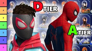 RANKING ALL 68 SPIDERMAN 2 SUITS TIER LIST VIDEO [upl. by Libnah]