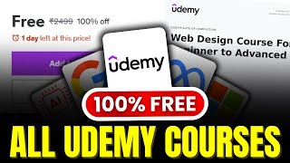 How to Get Paid Udemy Courses for FREE with Certificates in 2024  FREE Courses [upl. by Rika360]