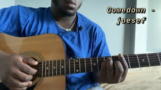 Comedown  Joesef  Guitar TutorialHow to Play comedown [upl. by Laehcor]