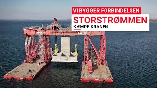 Vi Bygger Forbindelsen STORSTRØMMEN Kæmpe kranen November 2022 [upl. by Eceerehs605]