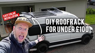 DIY Roof Rack For Under £100  Easy Solar Panel Install [upl. by Dnallor213]