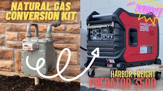 How to Convert and Connect Natural Gas to Harbor Freight Predator 3500 Inverter Generator [upl. by Tica]