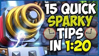 15 QUICK Tips About Sparky⚡ Clash Royale [upl. by Airotkciv]