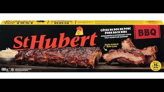 St Hubert BBQ Pork Back Ribs  CGBS Crazy Drunk Reviews [upl. by Anizor]