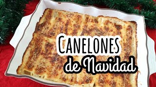 CANELONES DE CARNE DE NAVIDAD  Recetas Fáciles [upl. by Reppep]