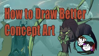 How To Draw Better Concept Art Misfit Artists Proffessional Artist Tips [upl. by Emirej]