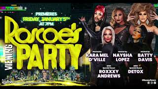 Roxxxy Andrews amp Detox  Roscoes RuPauls Drag Race Season 16 Viewing Party [upl. by Ainnos]